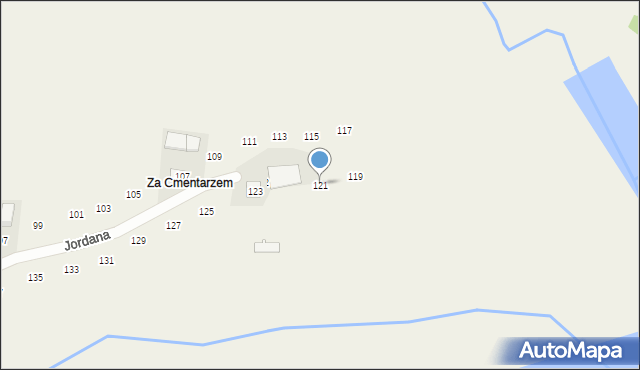 Zakliczyn, Jordana, 121, mapa Zakliczyn