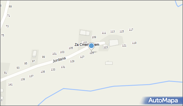 Zakliczyn, Jordana, 125, mapa Zakliczyn