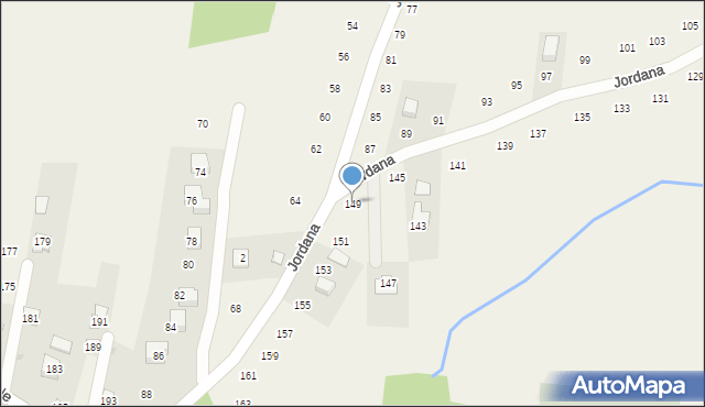 Zakliczyn, Jordana, 149, mapa Zakliczyn