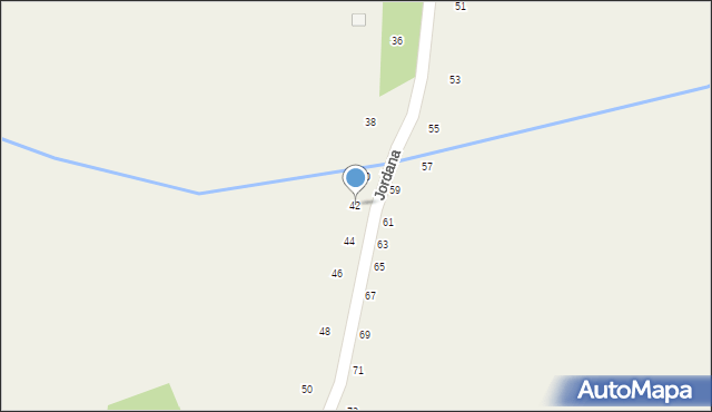 Zakliczyn, Jordana, 42, mapa Zakliczyn