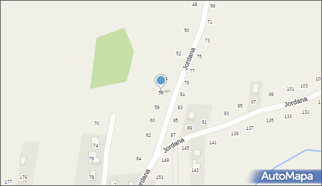 Zakliczyn, Jordana, 56, mapa Zakliczyn