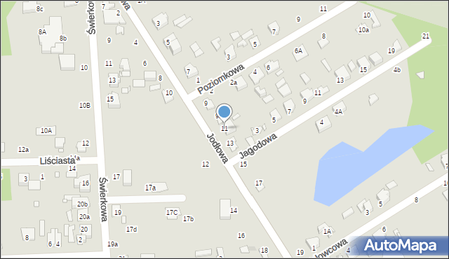 Zduńska Wola, Jodłowa, 11, mapa Zduńska Wola