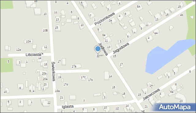 Zduńska Wola, Jodłowa, 12, mapa Zduńska Wola