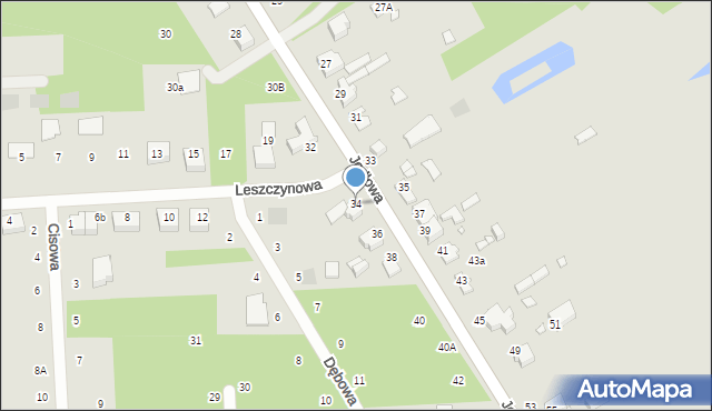 Zduńska Wola, Jodłowa, 34, mapa Zduńska Wola