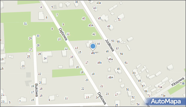 Zduńska Wola, Jodłowa, 46c, mapa Zduńska Wola