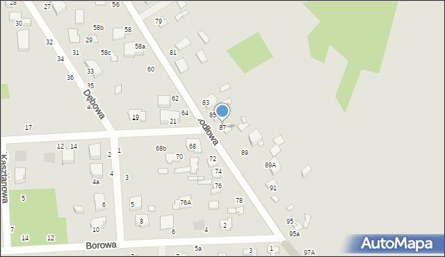 Zduńska Wola, Jodłowa, 87, mapa Zduńska Wola