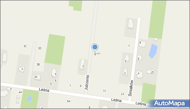 Aleksandrów, Jutrzenki, 6, mapa Aleksandrów