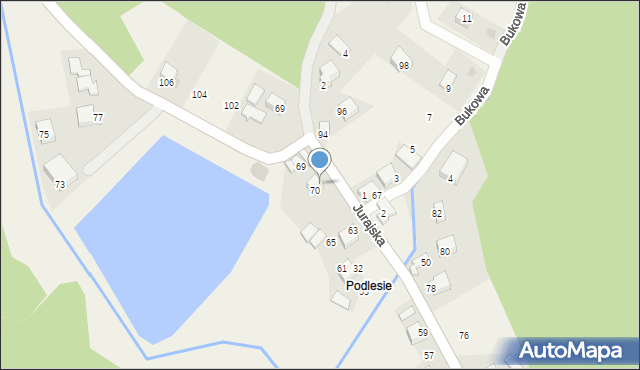 Aleksandrowice, Jurajska, 67, mapa Aleksandrowice