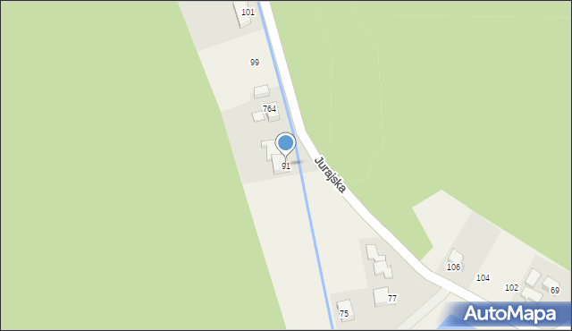 Aleksandrowice, Jurajska, 91, mapa Aleksandrowice