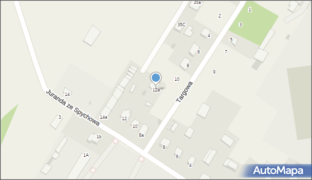 Baranowo, Juranda ze Spychowa, 12a, mapa Baranowo