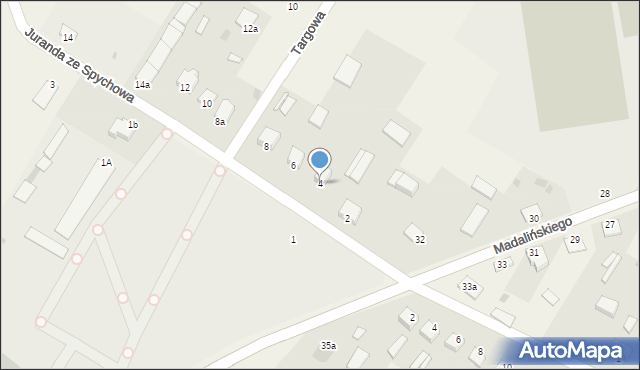 Baranowo, Juranda ze Spychowa, 4, mapa Baranowo