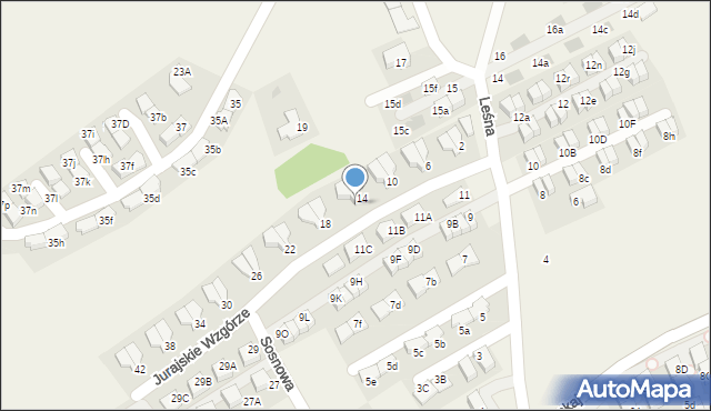 Bibice, Jurajskie Wzgórze, 16, mapa Bibice