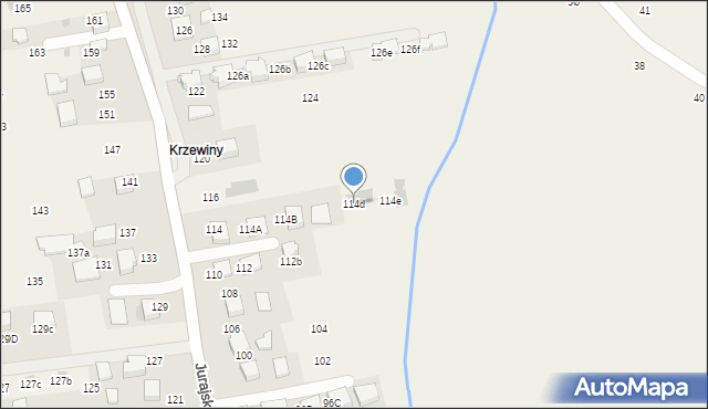 Bolechowice, Jurajska, 114d, mapa Bolechowice