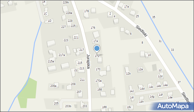 Bolechowice, Jurajska, 172, mapa Bolechowice