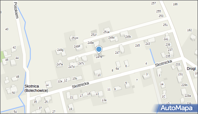Bolechowice, Jurajska, 247b, mapa Bolechowice