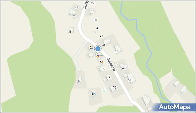 Brzoskwinia, Jurajska, 68, mapa Brzoskwinia