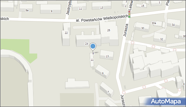Bydgoszcz, Jurasza Antoniego, dr., 4, mapa Bydgoszczy