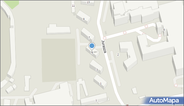 Bydgoszcz, Jurasza Antoniego, dr., 5, mapa Bydgoszczy