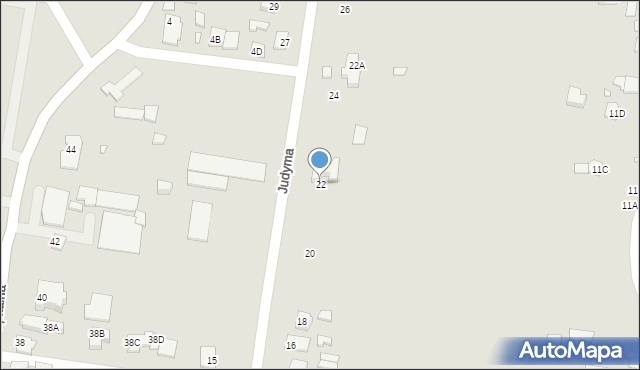 Chełm, Judyma, dr., 22, mapa Chełma