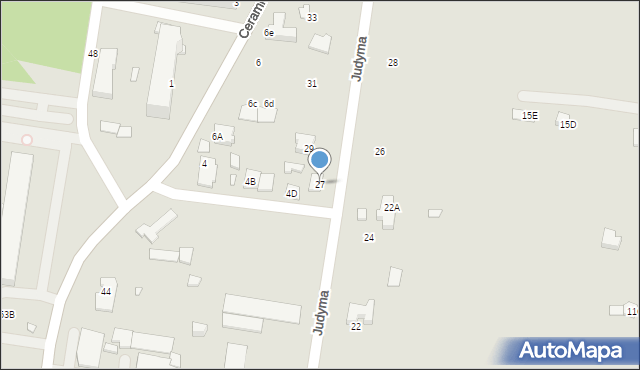 Chełm, Judyma, dr., 27, mapa Chełma