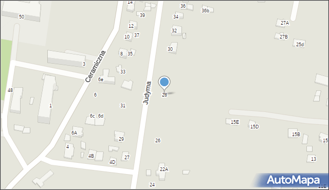 Chełm, Judyma, dr., 28, mapa Chełma