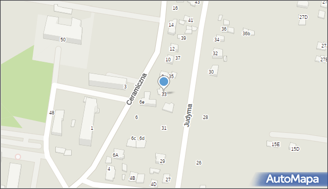 Chełm, Judyma, dr., 33, mapa Chełma