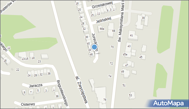 Ciechanów, Jureckiego Tadeusza, 48, mapa Ciechanów