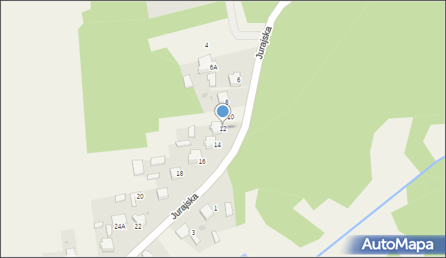 Cieślin, Jurajska, 12, mapa Cieślin