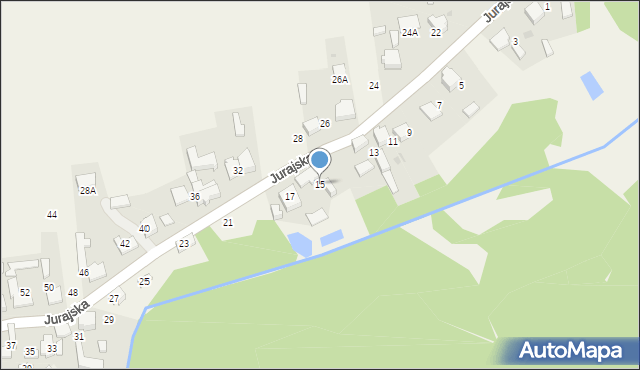 Cieślin, Jurajska, 15, mapa Cieślin