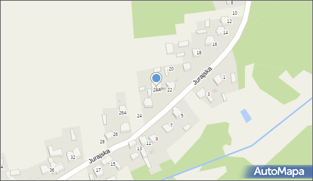 Cieślin, Jurajska, 24A, mapa Cieślin
