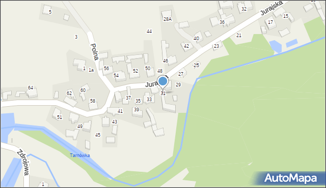 Cieślin, Jurajska, 31, mapa Cieślin