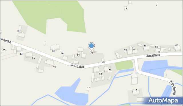 Cieślin, Jurajska, 76, mapa Cieślin