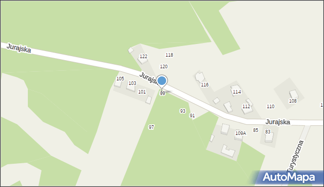 Cieślin, Jurajska, 99, mapa Cieślin