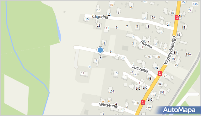 Cisiec, Jutrzenki, 5, mapa Cisiec