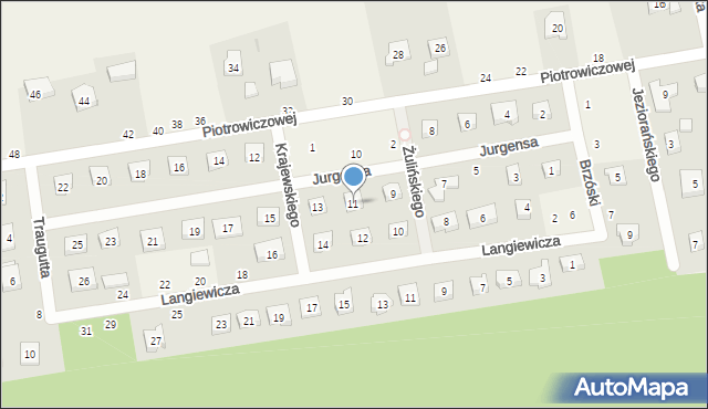 Dobra-Nowiny, Jurgensa Edwarda, 11, mapa Dobra-Nowiny