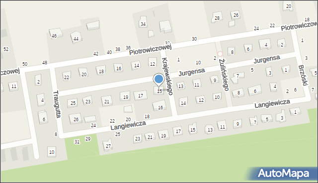 Dobra-Nowiny, Jurgensa Edwarda, 15, mapa Dobra-Nowiny