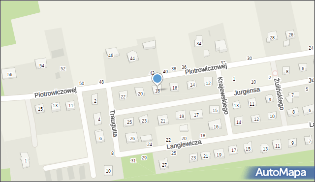 Dobra-Nowiny, Jurgensa Edwarda, 18, mapa Dobra-Nowiny