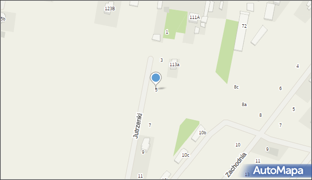 Feliksów, Jutrzenki, 5, mapa Feliksów