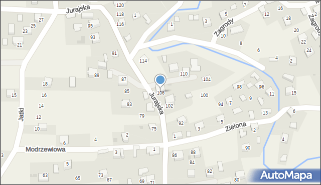 Filipowice, Jurajska, 106, mapa Filipowice