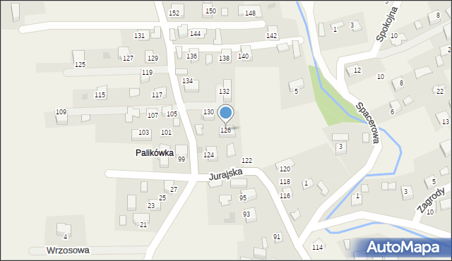 Filipowice, Jurajska, 126, mapa Filipowice