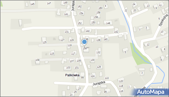 Filipowice, Jurajska, 134, mapa Filipowice