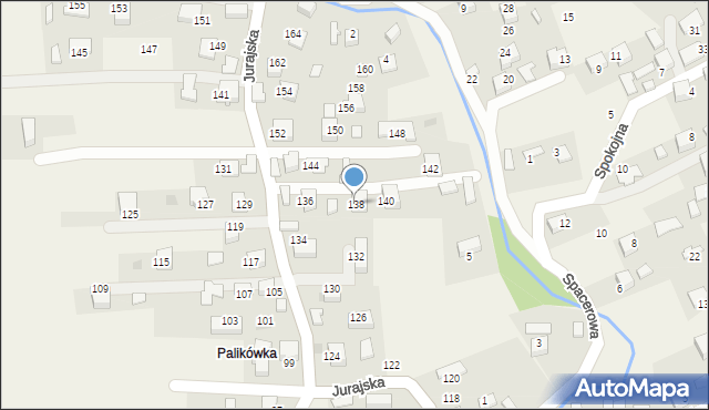 Filipowice, Jurajska, 138, mapa Filipowice