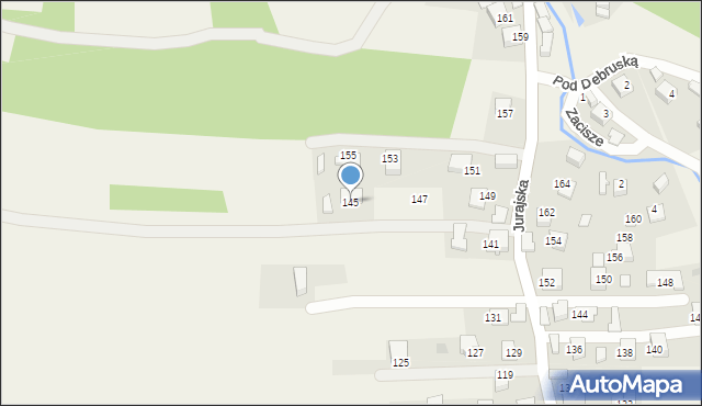 Filipowice, Jurajska, 145, mapa Filipowice