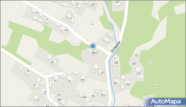 Filipowice, Jurajska, 259, mapa Filipowice