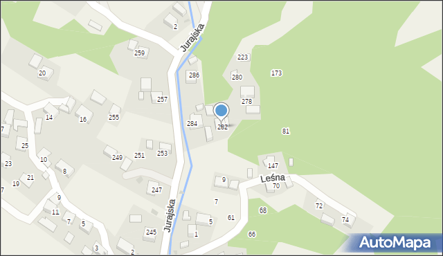 Filipowice, Jurajska, 282, mapa Filipowice