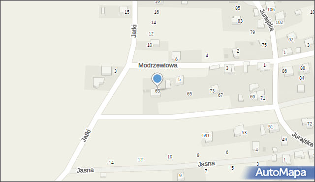 Filipowice, Jurajska, 63, mapa Filipowice