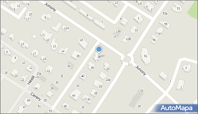 Gdańsk, Junony, 18, mapa Gdańska