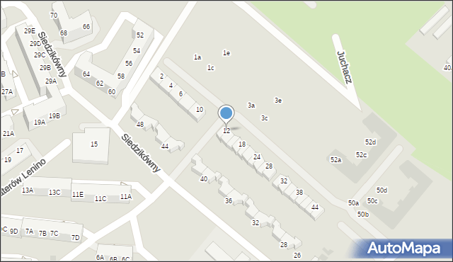 Gorzów Wielkopolski, Juchacz Marii, 12, mapa Gorzów Wielkopolski