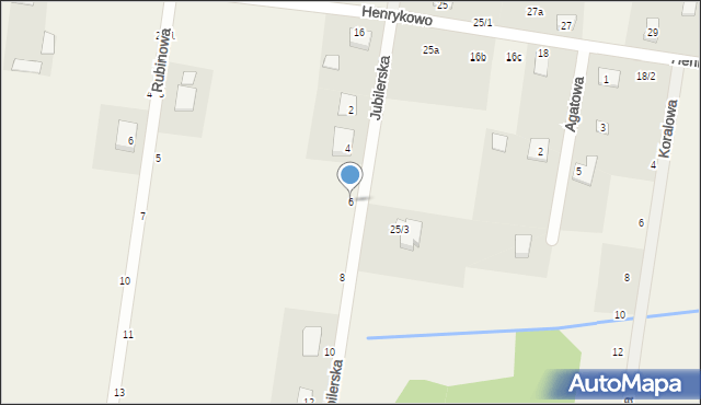 Henrykowo, Jubilerska, 6, mapa Henrykowo