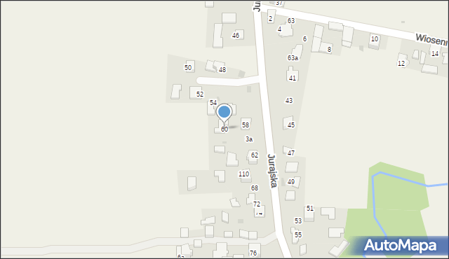 Iwanowice Dworskie, Jurajska, 60, mapa Iwanowice Dworskie